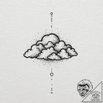 Tattoo design, handpoke style, a pixelated cl… – tattoo sketch (№1751531117_0, 03.07.2025 08:25) — tattoovalue.net