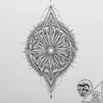 Tattoo design, the trajectory of a missile dr… – tattoo sketch (№1751531782_0, 03.07.2025 08:36) — tattoovalue.net