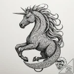 Tattoo design, sleipnir as a creature of shad… – tattoo sketch (№1751532691_0, 03.07.2025 08:51) — tattoovalue.net