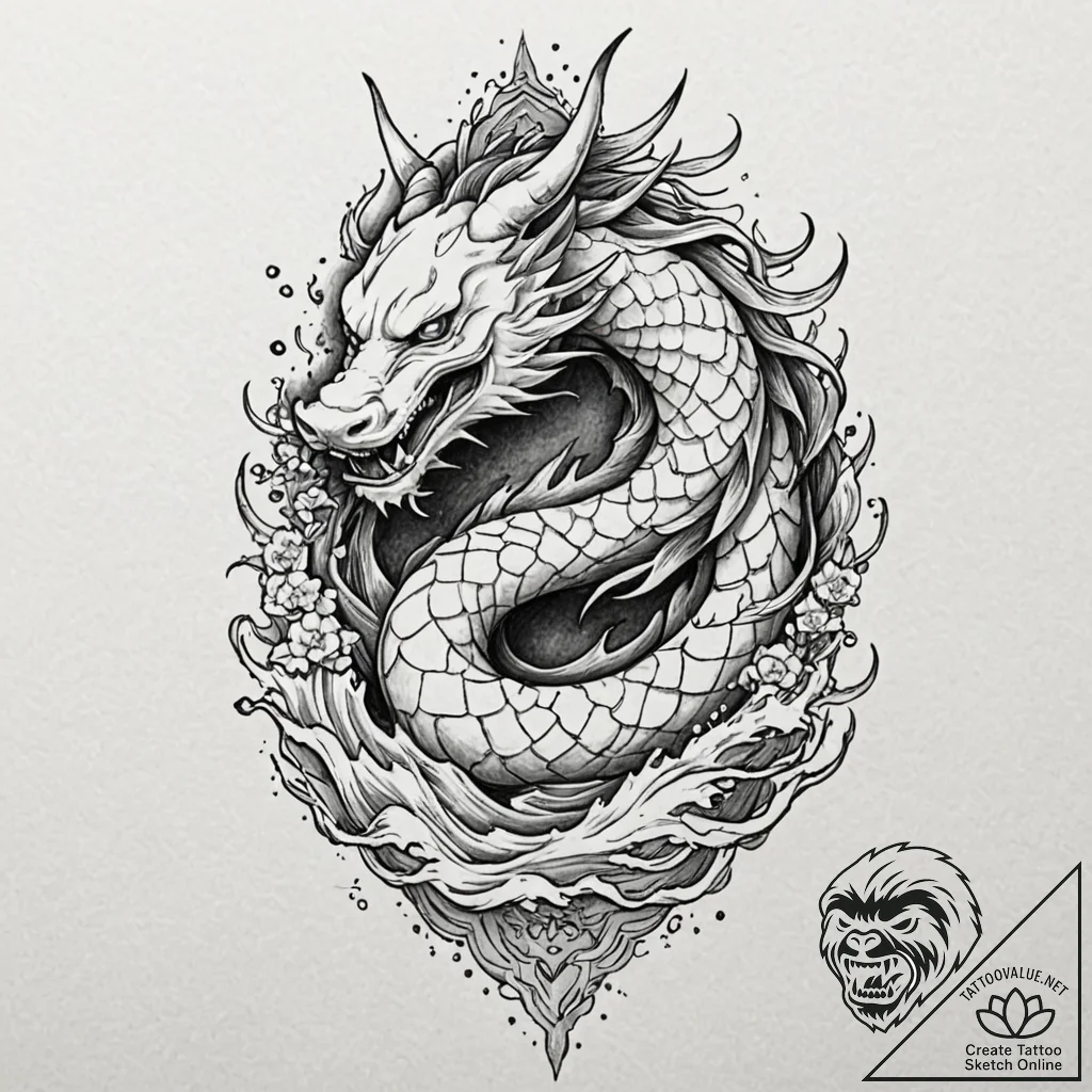 Tattoo design, sleipnir as a creature of shad... - tattoo sketch (№1751533692_0, 03.07.2025 09:08) — tattoovalue.net