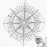 Tattoo design, vegvisir compass as a star map… – tattoo sketch (№1751534692_0, 03.07.2025 09:24) — tattoovalue.net