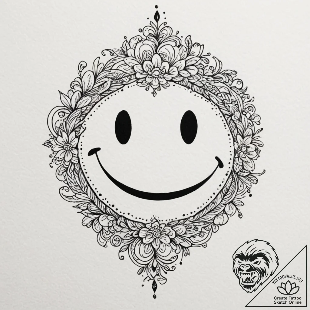 Tattoo design, handpoke style, a wonky, crook... - tattoo sketch (№1751534773_0, 03.07.2025 09:26) — tattoovalue.net