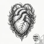 Tattoo design, jormungandr coiled around an a… – tattoo sketch (№1751535104_0, 03.07.2025 09:31) — tattoovalue.net