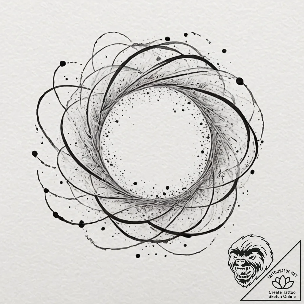 Tattoo design, a "light painting" tattoo, abs... - tattoo sketch (№1751535186_0, 03.07.2025 09:33) — tattoovalue.net