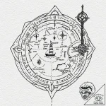 Tattoo design, a hand-drawn map of a patrol r… – tattoo sketch (№1751535522_0, 03.07.2025 09:38) — tattoovalue.net
