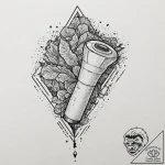 Tattoo design, a megaphone, but the opening i… – tattoo sketch (№1751536991_0, 03.07.2025 10:03) — tattoovalue.net
