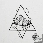 Tattoo design, handpoke style, a simple geome… – tattoo sketch (№1751537808_0, 03.07.2025 10:16) — tattoovalue.net