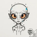 Tattoo design, handpoke style, a tiny, simple… – tattoo sketch (№1751537970_0, 03.07.2025 10:19) — tattoovalue.net