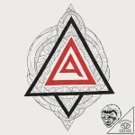Tattoo design, the valknut symbol made of thr… – tattoo sketch (№1751539136_0, 03.07.2025 10:38) — tattoovalue.net