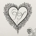 Tattoo design, handpoke style, the initials o… – tattoo sketch (№1751543034_0, 03.07.2025 11:43) — tattoovalue.net