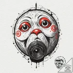 Tattoo design, a daruma doll, one eye filled… – tattoo sketch (№1751543950_0, 03.07.2025 11:59) — tattoovalue.net