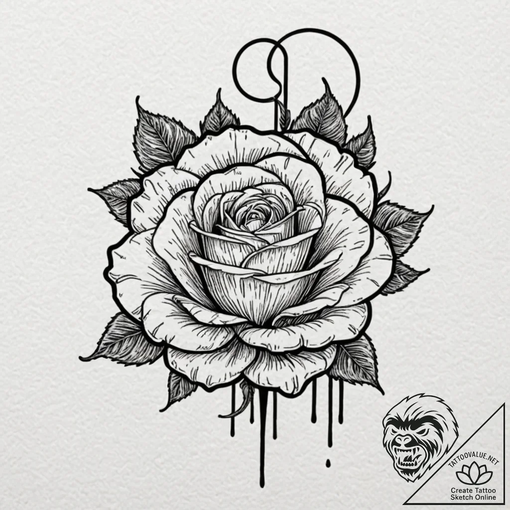 Tattoo design, a human fingerprint, the lines... - tattoo sketch (№1751544538_0, 03.07.2025 12:08) — tattoovalue.net