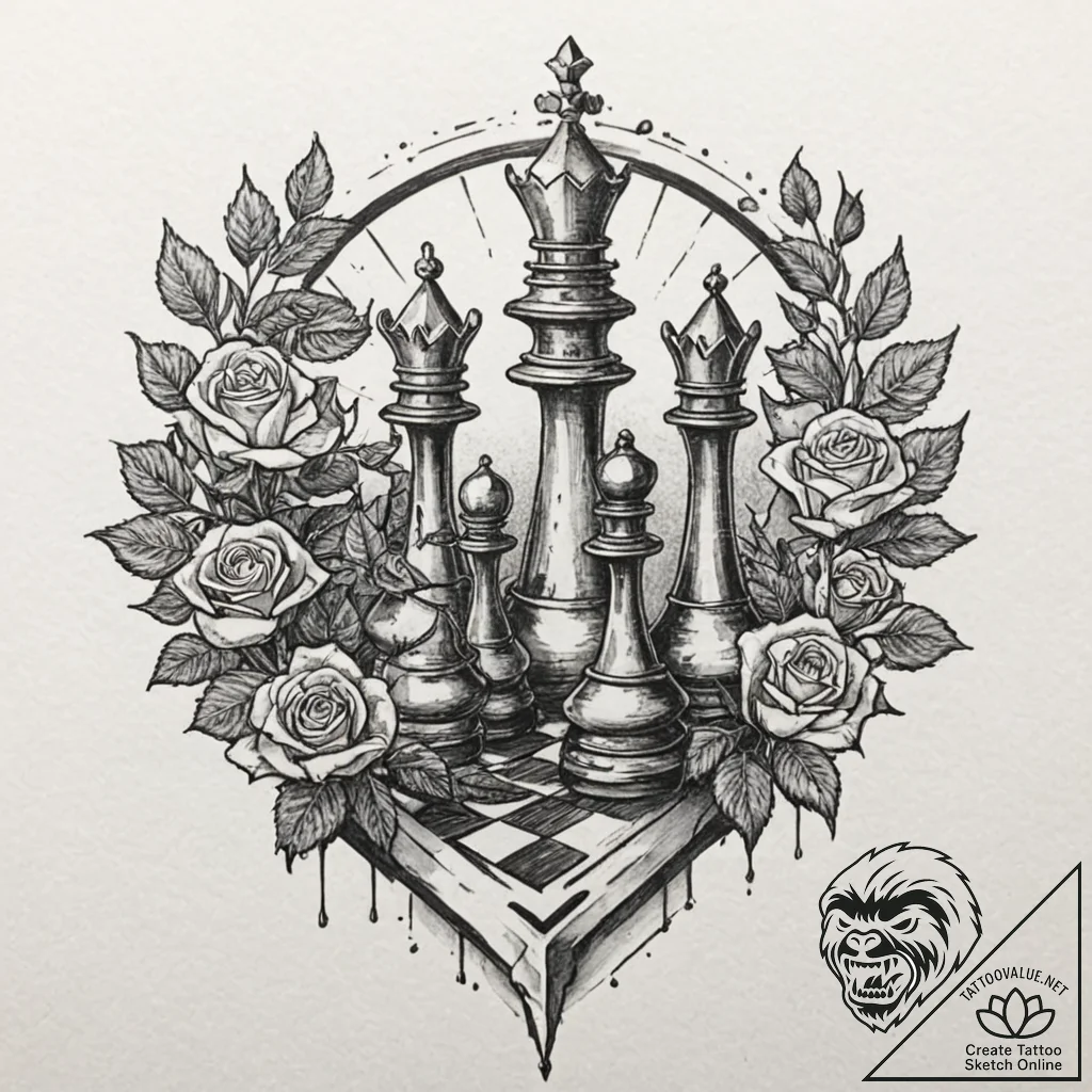 Tattoo sketch of valhalla’s gates guarded by... - tattoo sketch (№1751544781_0, 03.07.2025 12:13) — tattoovalue.net