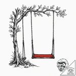 Tattoo design, handpoke style, a single, empt… – tattoo sketch (№1751545034_0, 03.07.2025 12:17) — tattoovalue.net