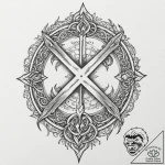 Tattoo design, a bindrune (custom rune combin… – tattoo sketch (№1751545114_0, 03.07.2025 12:18) — tattoovalue.net