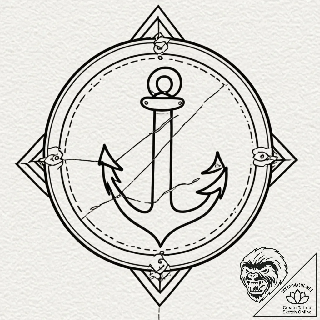 Tattoo design, handpoke style, a simple "play... - tattoo sketch (№1751545446_0, 03.07.2025 12:24) — tattoovalue.net