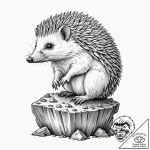 Tattoo design, an anti-tank hedgehog obstacle… – tattoo sketch (№1751547544_0, 03.07.2025 12:59) — tattoovalue.net