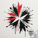 Tattoo design, two abstract brush strokes, on… – tattoo sketch (№1751549160_0, 03.07.2025 13:26) — tattoovalue.net