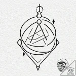 Tattoo design, handpoke style, a tiny, simple… – tattoo sketch (№1751549551_0, 03.07.2025 13:32) — tattoovalue.net