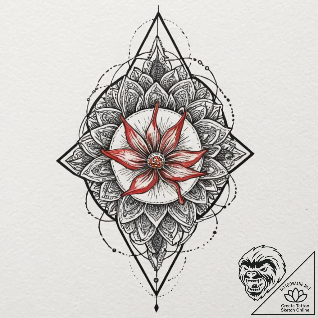 группа 6: neo-traditionalism with a modern tw... - tattoo sketch (№1751552003_0, 03.07.2025 14:13) — tattoovalue.net