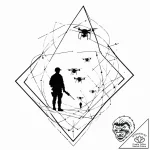 Tattoo design, soldier’s silhouette looking u… – tattoo sketch (№1751552085_0, 03.07.2025 14:14) — tattoovalue.net