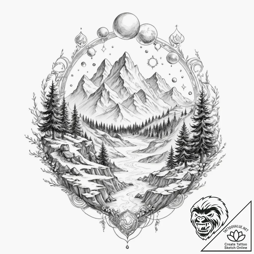 категория 4: исекай, магия и альтернативные м... - tattoo sketch (№1751554533_0, 03.07.2025 14:55) — tattoovalue.net