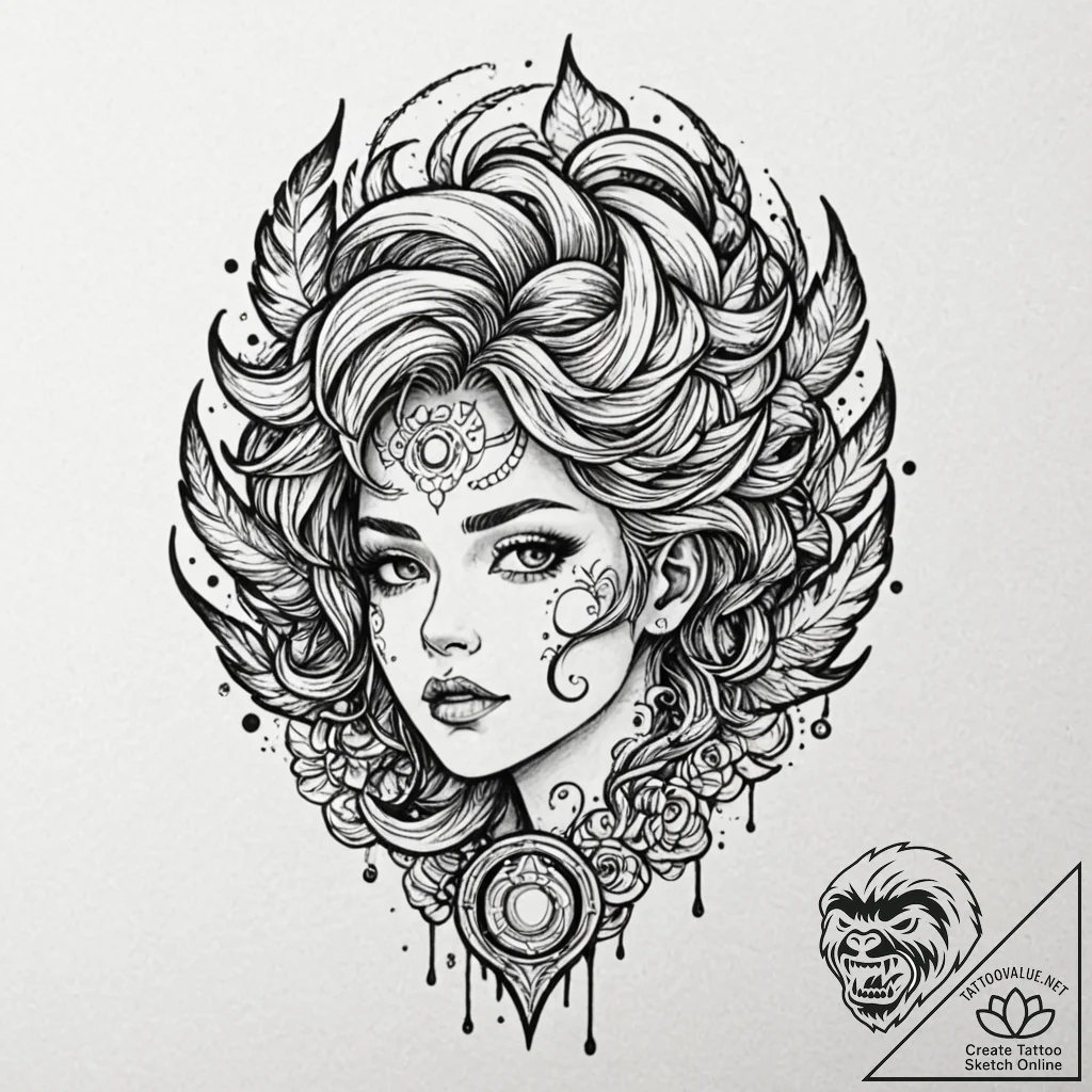 Category 2: dark fantasy & sensual hentai aes... - tattoo sketch (№1751554701_0, 03.07.2025 14:58) — tattoovalue.net