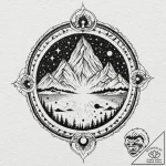 Tattoo design, an abstract representation of… – tattoo sketch (№1751554869_0, 03.07.2025 15:01) — tattoovalue.net