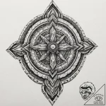 Tattoo design, mjolnir made of petrified wood… – tattoo sketch (№1751554952_0, 03.07.2025 15:02) — tattoovalue.net