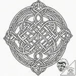 Tattoo design, a celtic knot and a norse knot… – tattoo sketch (№1751555043_0, 03.07.2025 15:04) — tattoovalue.net