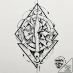 Tattoo design, abstract scene of ragnarok, us… – tattoo sketch (№1751555718_0, 03.07.2025 15:15) — tattoovalue.net