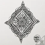 Tattoo sketch of viking chessboard where rune… – tattoo sketch (№1751556558_0, 03.07.2025 15:29) — tattoovalue.net