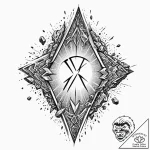 Tattoo sketch of runes carved into meteorites… – tattoo sketch (№1751556642_0, 03.07.2025 15:30) — tattoovalue.net