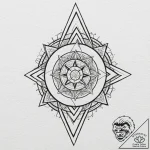 Tattoo design, a chaotic splash of black ink,… – tattoo sketch (№1751557229_0, 03.07.2025 15:40) — tattoovalue.net
