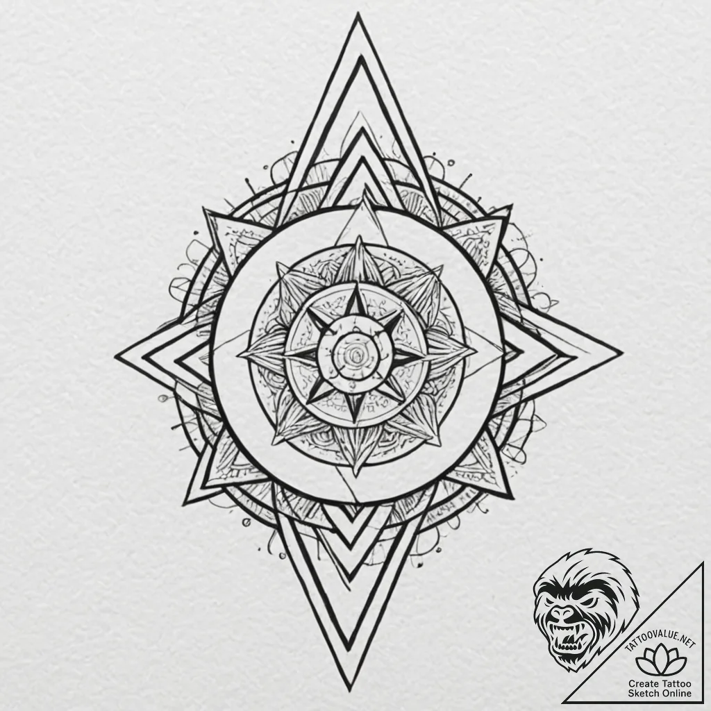Tattoo design, a chaotic splash of black ink,... - tattoo sketch (№1751557229_0, 03.07.2025 15:40) — tattoovalue.net