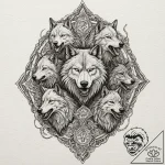 Tattoo sketch of a berserker dissolving into… – tattoo sketch (№1751557482_0, 03.07.2025 15:44) — tattoovalue.net