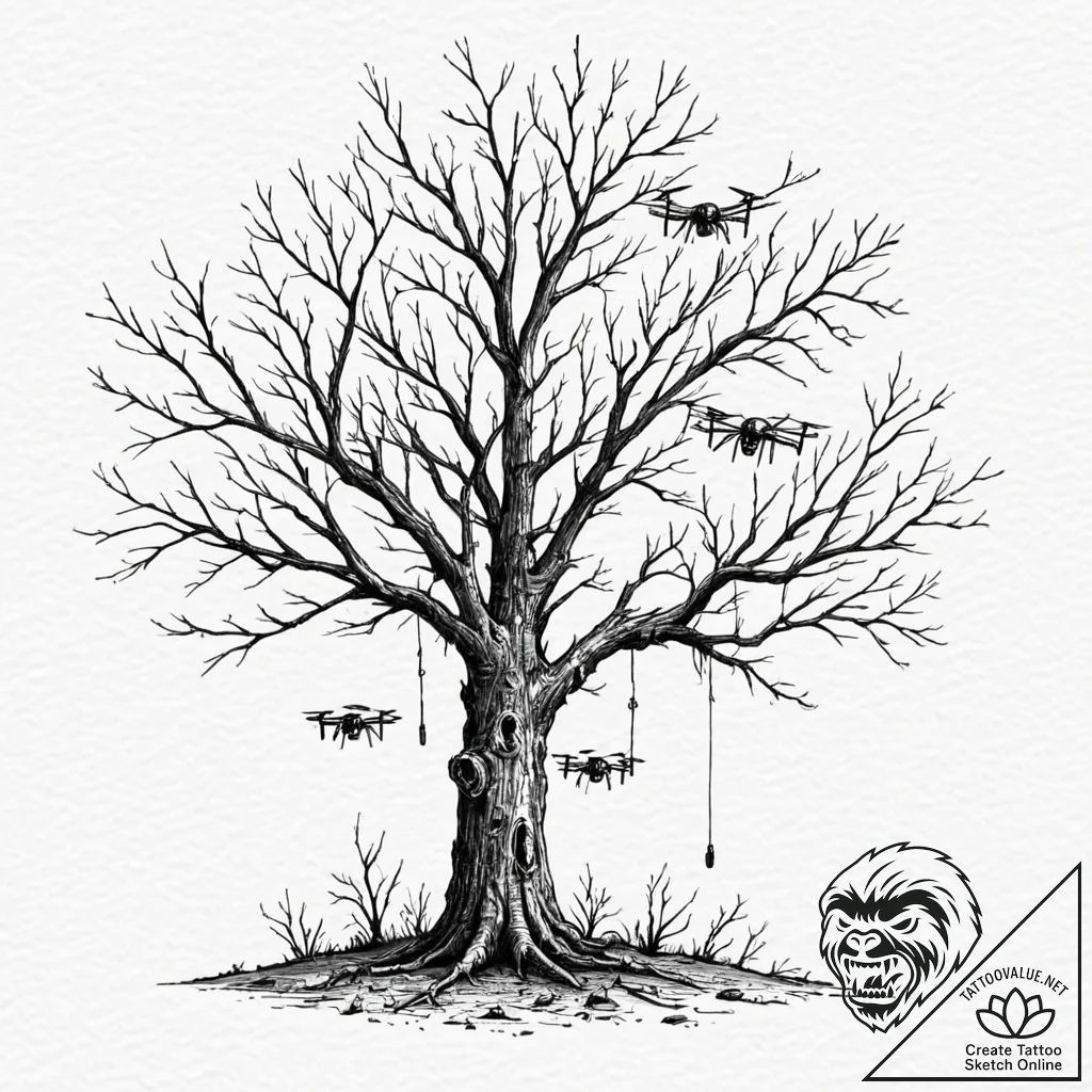 Tattoo design, a group of drones sleeping or... - tattoo sketch (№1751558240_0, 03.07.2025 15:57) — tattoovalue.net