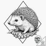 Tattoo design, an anti-tank hedgehog obstacle… – tattoo sketch (№1751560296_0, 03.07.2025 16:31) — tattoovalue.net