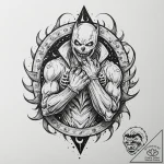 Tattoo sleeve design, soul eater theme, a dar… – tattoo sketch (№1751560534_0, 03.07.2025 16:35) — tattoovalue.net