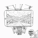 Tattoo design, an fpv drone’s camera view, th… – tattoo sketch (№1751561282_0, 03.07.2025 16:48) — tattoovalue.net