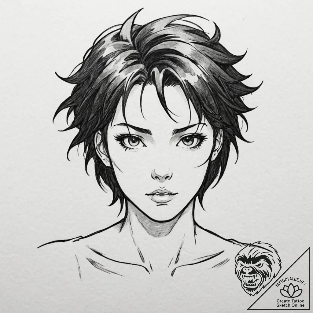 (aesthetic of ghost in the shell, akira, blam... - tattoo sketch (№1751562751_0, 03.07.2025 17:12) — tattoovalue.net