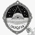 Tattoo design, a planchette from a ouija boar… – tattoo sketch (№1751562838_0, 03.07.2025 17:13) — tattoovalue.net