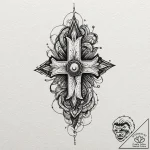 Tattoo design, handpoke style, an “on/off” po… – tattoo sketch (№1751563267_0, 03.07.2025 17:21) — tattoovalue.net