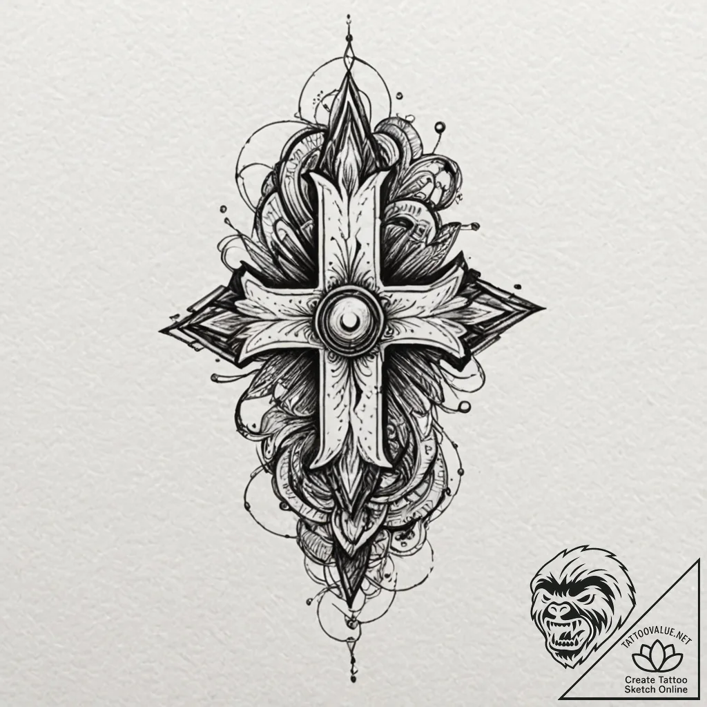 Tattoo design, handpoke style, an "on/off" po... - tattoo sketch (№1751563267_0, 03.07.2025 17:21) — tattoovalue.net