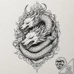 Category 2: mythical animals & monsters (fenr… – tattoo sketch (№1751564116_0, 03.07.2025 17:35) — tattoovalue.net