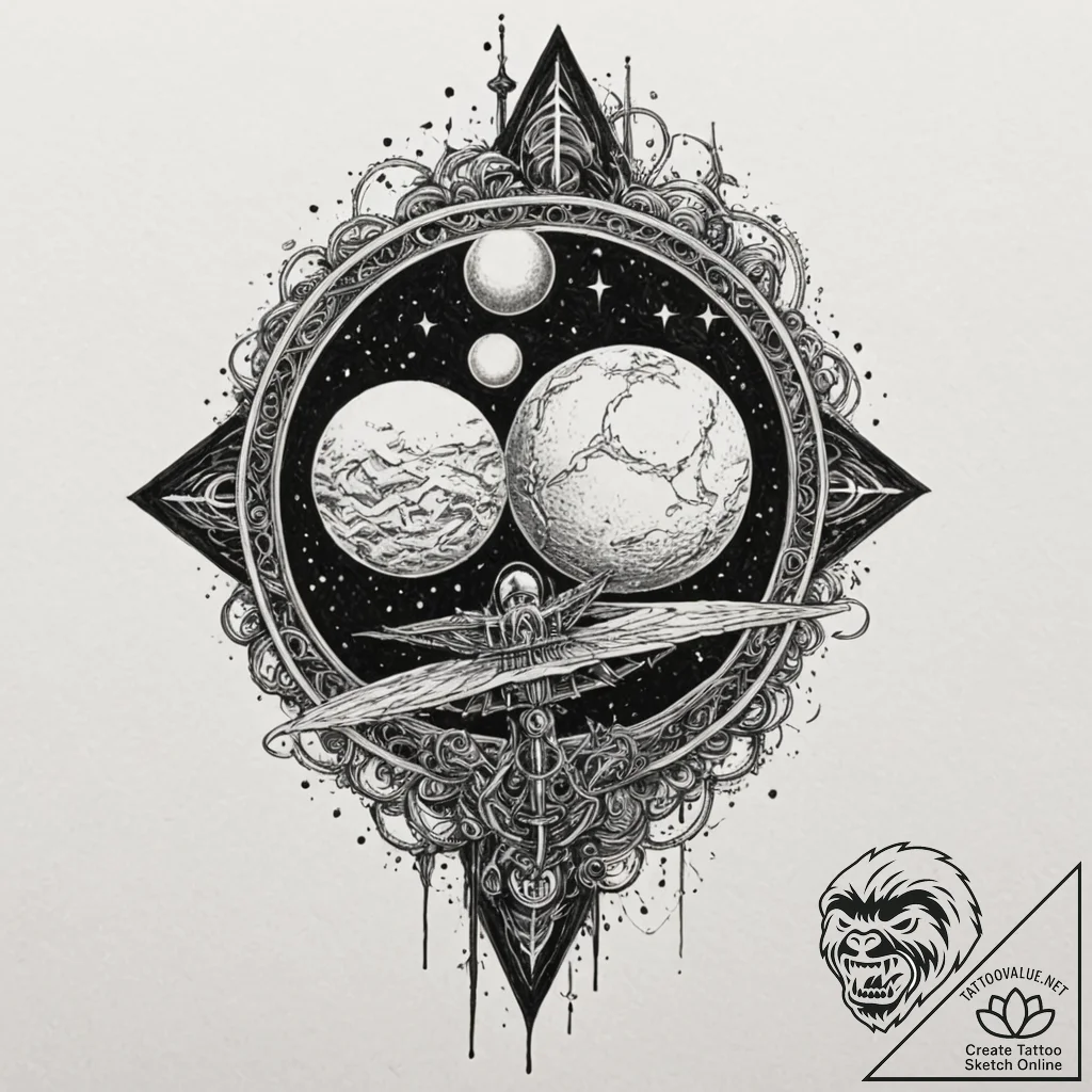 категория 4: исекай, магия и альтернативные м... - tattoo sketch (№1751564554_0, 03.07.2025 17:42) — tattoovalue.net