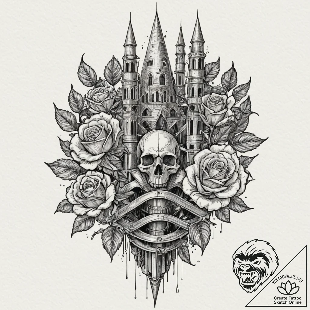 Tattoo design, a missile launch system (like... - tattoo sketch (№1751564995_0, 03.07.2025 17:49) — tattoovalue.net