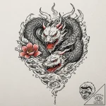 Tattoo design, an angel, but its wings are ma… – tattoo sketch (№1751566575_0, 03.07.2025 18:16) — tattoovalue.net