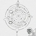 Tattoo design, a tiny solar system, with plan… – tattoo sketch (№1751567526_0, 03.07.2025 18:32) — tattoovalue.net