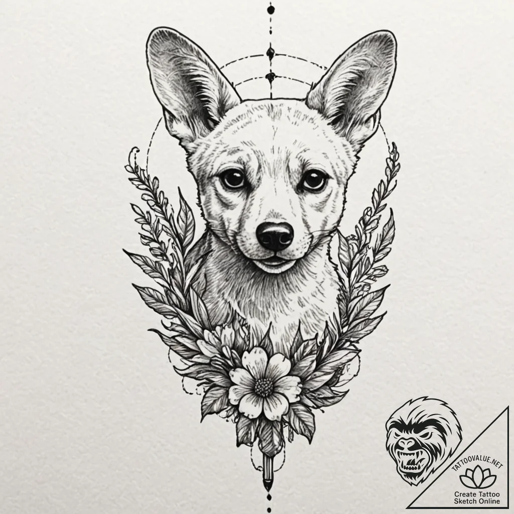 эстетика: классические сюжеты (животные, порт... - tattoo sketch (№1751572793_0, 03.07.2025 19:59) — tattoovalue.net